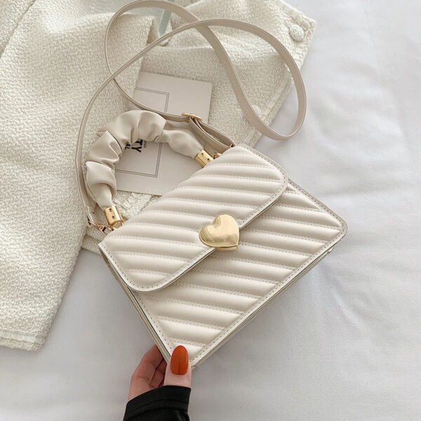 Women Handbags Fashion Chain Shoulder Bags with Love Metal Design Heart Clasp - Image 10