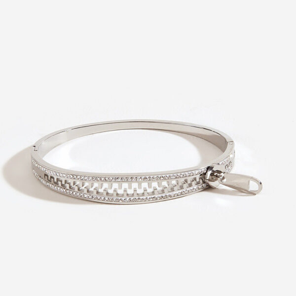 Titanium Steel Zipper Girls Advanced Personalized Niche Design Exquisite Bracelet - Image 8