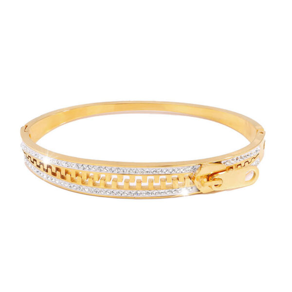 Titanium Steel Zipper Girls Advanced Personalized Niche Design Exquisite Bracelet - Image 9